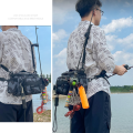 Fishing Tackle Backpack Storage Bag Men Outdoor Shoulder Fishing Lure Gear Bags with Rod Pole Holder Camping Hunting Hiking Pack.