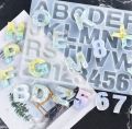 Alphabet Number Mold DIY Large /Small Alphabet Letter Pendant Resin Mold Crystal Epoxy Silicone Mold Keychain Multipurpose Mould. 