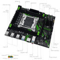 MACHINIST X99 Motherboard X99 PR9 Support TPM2.0 LGA 2011-3 Intel Xeon E5 V3&V4 CPU DDR4 RAM SATA/NVME M.2 Slot USB3.0. 