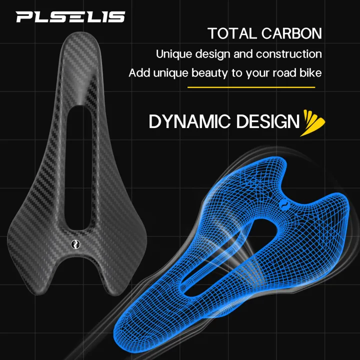 Plselis%20Lightweight%20High-Strength%20Carbon%20Fiber%20Road%20Bicycle%20Saddle%2056g%20Hollow%20Breathable%20Ergonomic%20Seat%20Cushion%20-%20Image%203