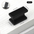 1/2Pcs Square Cabinet Handles Pulls Drawer Knobs for Wardrobe Furniture Door Hardware Replacement Black/Silver Metal Handles. 