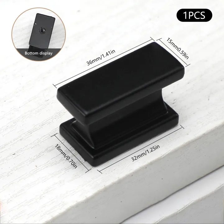1/2Pcs%20Square%20Cabinet%20Handles%20Pulls%20Drawer%20Knobs%20for%20Wardrobe%20Furniture%20Door%20Hardware%20Replacement%20Black/Silver%20Metal%20Handles%20-%20Image%205