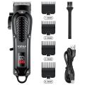 Hiena HYN-212 Electric Hair Clipper UBS Rechargeable Cordless Beard Trimmer Men Powerful Electric Hair Clipper Trimming Tool. 