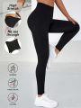 Women's Super Soft Leggings High Elasticity No See Through Workout Yoga Running Athletic Leggings. 