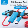 Hagibis USB3.0 Video Capture Card with 100W PD USB C to USB A/C Live and Record Video Audio Gaming for Quest 2 3 Switch 1/2 ROG.