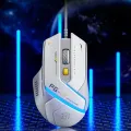 Inphic Pg1 Wired Mouse Gaming Mouse RGB Light Emitting   Macro Programming 12800DPI  6 Keys Computer Mouse For Office Home. 
