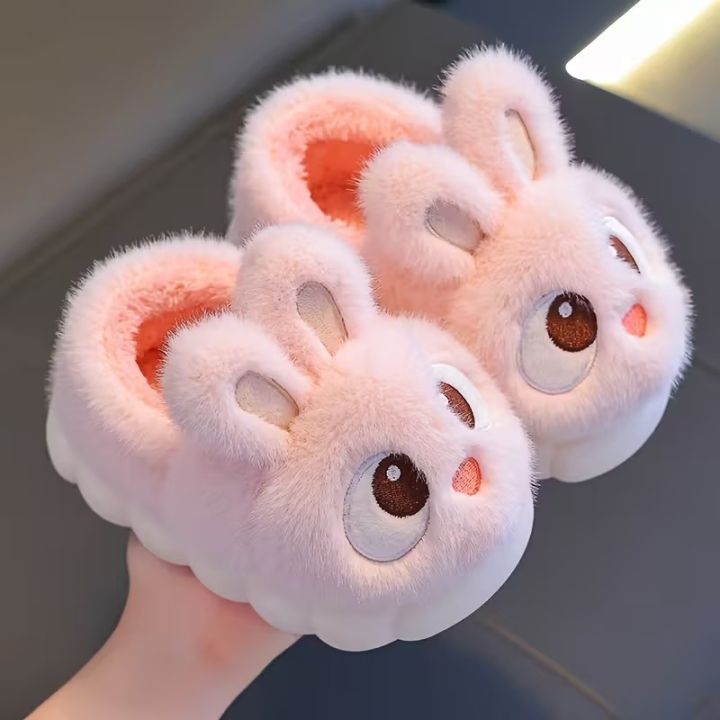 Boys%20&%20Girls%20Autumn%20Winter%20Cotton%20Slippers%20Kids%20Slip-On%20Warm%20Shoes%20Cute%20Rabbit%20Non-slip%20Soft%20Comfortable%20Plush%20Home%20Indoor%20Shoes%20-%20Image%207