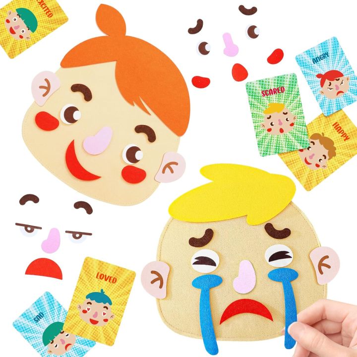 Social Emotional Learning Toy Funny Faces Games Preschool Learning ...