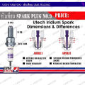 Uma racing 100% genuine spark plug 3 prong needle ab8r31/ab9r31. 