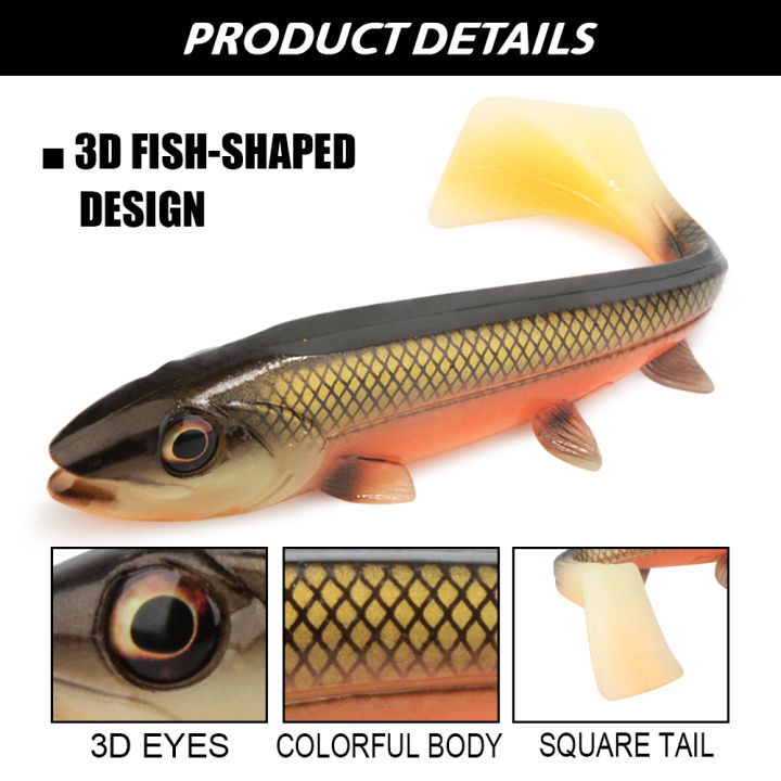 Spinpoler%20Soft%20Fishing%20Lure%20With%20Stinger%20Rig%20Hook%20Shad%20Bait14cm/18cm%20Square%20Paddle%20Tail%20Realistic%20Plastic%20%20Fish%20For%20Pike%20-%20Image%205