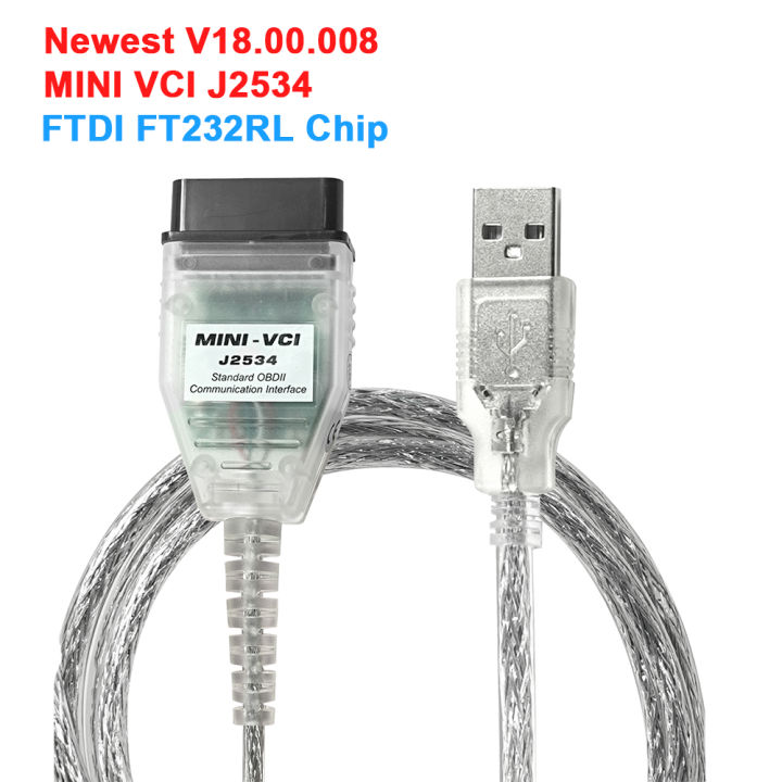 MINI VCI For TOYOTA TIS Techstream V18.00.008 Mini vci FTDI FT232RL ...