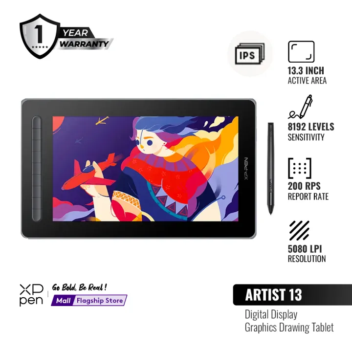 Bảng Vẽ Màn Hình Artist 12 Gen 2 Chip X3 Android 127% sRGB Cảm