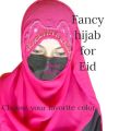 fancy hijab / wedding hijab /.hijab for Eid. 
