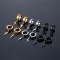 1pair Stylish Stainless Steel Lightning Pendant Piercing Hoop Earrings Ear Clip for Men Women Bold and Eye-Catching Statement. 