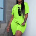 2026 Summer  Women's Shorts 2pcs Set Ladies Daily Casual Sports Short Sleeved Tracksuit Fashion Printed T-shirt Wear. 