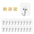 10/20 Pcs Hooks Transparent Strong Self Adhesive Door Wall Hangers Hooks Suction Heavy Load Rack Cup Sucker for Kitchen Bathroom. 