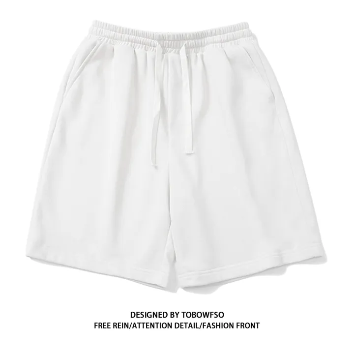 100%25%20Cotton%20Simple%20High%20Street%20Shorts%20Men's%20and%20Women's%20Same%20Summer%20Loose%20Five-point%20Pants%20White%20Gray%20Sports%20Couple%20Pants%20-%20Image%206