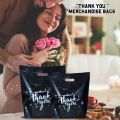 12/30/60/100 pieces durable plastic bag with handle-small business, retail store, boutique, gift, shopping promotion party.