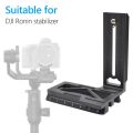 L Bracket Camera Mounting Quick Release Plate for DJI Ronin S SC Gimbal Vertical Stabilizer Camera Replacement Parts. 