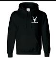 MARKHOR hoodies black fleece printed hoodies. 