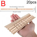 10/20/50pcs Wooden Candle Wick Holders Candles Mold Fixed Bracke Porous Wooden Holders Centering Device Bar for Candle Making.