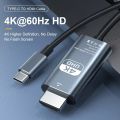 USB C to HDMI Cable 4K Aluminum Type-C to HDMI Cord Support Thunderbolt 3 & 4 for iPhone 15 Series, MacBook, iPad Pro,Dell, HP. 