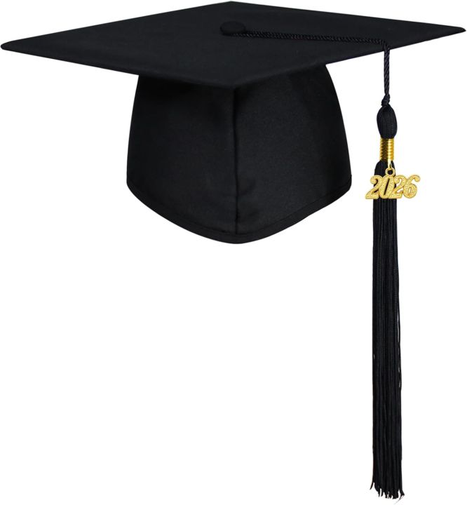 Matte 2026 Graduation Cap And Tassel Set for High School & Bachelor ...