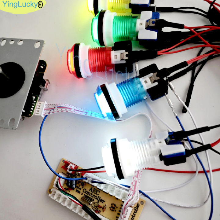 2%20Player%20DIY%20Arcade%20Game%20Kit%20for%20PC%20Raspberry%20Pi%20with%20LED%20Push%20Buttons%20American%20Style%20Joystick%20USB%20Encoder%20Cables%20Mame%20Jamma%20-%20Image%203