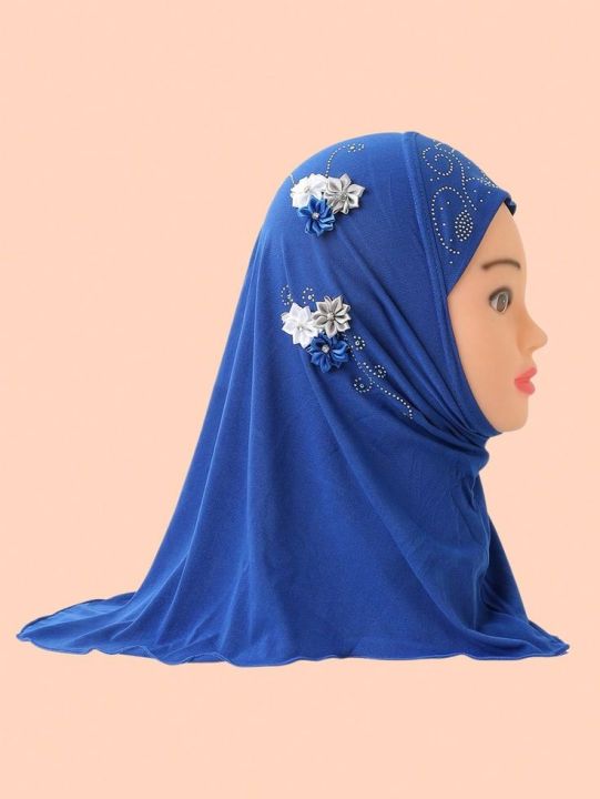Kids%20Hijab%20With%20flowers%20Muslim%20Girls%20Scarf%20Shawls%20Soft%20and%20Stretch%20for%202%20to%207%20years%20old%20Little%20Girls%2050cm%20Arab%20Children%20Hijabs%20-%20Image%202