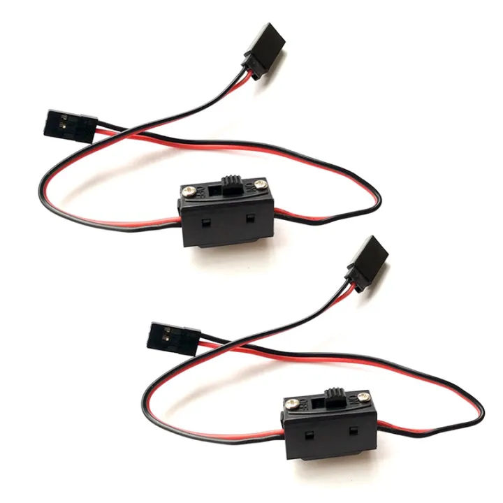 2pcs RC Switch Harness 2 Wire Receiver On/Off Power Switch JR/Futaba ...