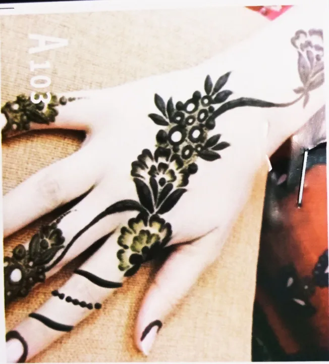 Henna%20sticker%20stencils%20Arabian%20bridal%20design%20tattoo%20-%20Image%202