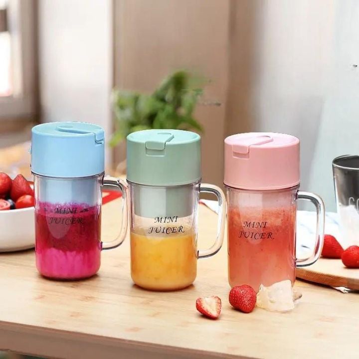 Portable glass bottle blender