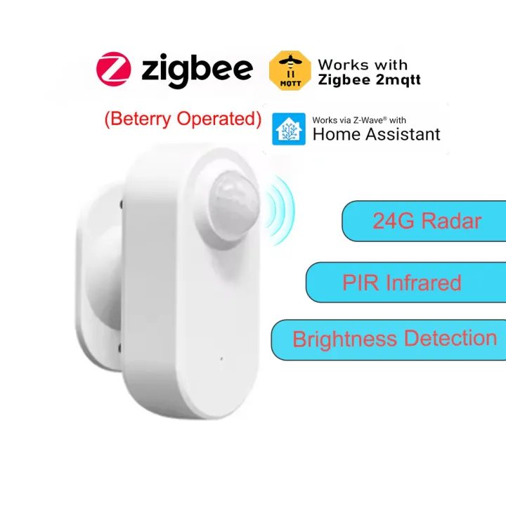 Smart Zigbee Human Presence Sensor 24G MmWave Radar +PIR,Luminance ...