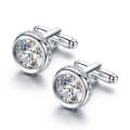 PINANNIE Men's Crystal Cufflinks for Wedding, Elegant Business Formal Dress Shirt Accessories, for Groom, Him, Father's Day.