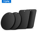 TOPK Metal Plate for Phone,4 Pack Universal Replacement Phone Car Mount for All Magnetic Car Phone Holder Cradle with3M Adhesive. 