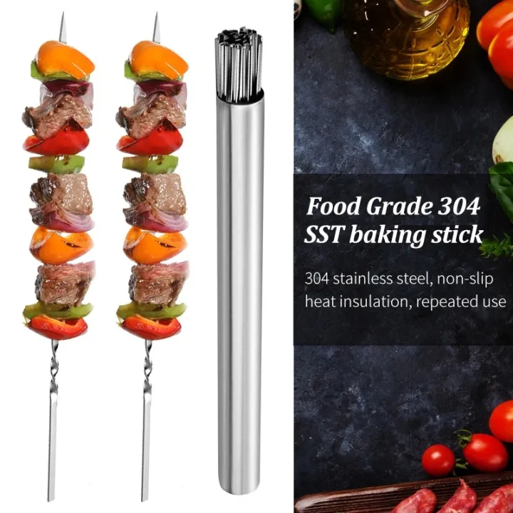 10/20Pcs%20Stainless%20Steel%20Barbecue%20Skewer%20Reusable%20Flat%20BBQ%20Needle%20Stick%20Barbecue%20Tools%20for%20Outdoor%20Camping%20Party%20Accessories%20-%20Image%204