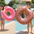 Summer Inflatable Toys Simulation Donuts Shape Swimming Ring PVC Pool Beach Party Water Toys Float Ring Toys for Kids Adults. 