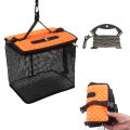 Floating Fish Basket Fish Basket for Caught Fish Foldable Fishing Holder Minnow Bucket Portable Collapsible Mesh Fishing Bait. 