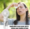 Handheld Fan Misting Fan | Portable Misting Fan,Battery Operated Rechargeable Four WindSpeed Mini Mister Fan with Water Spray For Outdoor, Camp. 