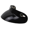 Universal Black 3-Snap Motorcycle Helmet Peak Lens Open Face Sun Shade Visor Shield. 