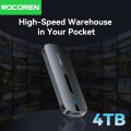 Rocoren M2 SSD Case M.2 NVMe SSD Enclosure Adapter 10Gbps USB 3.1 Gen2 USB C External Enclosure Supports M and B&M Keys. 