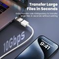 120W USB to Type C OTG Adapter 10Gbps High Speed Data Transfer USB C Converter For iPhone Samsung Xiaomi Huawei Type C Connector.
