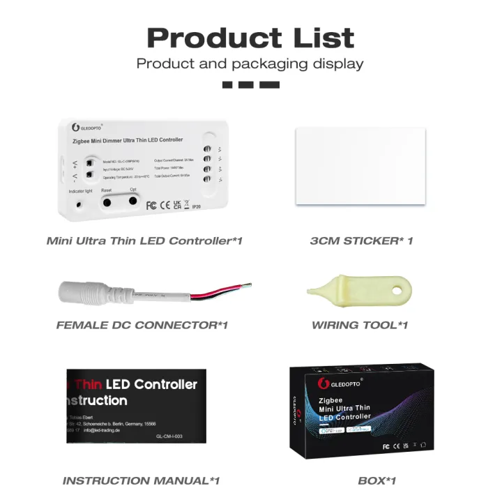 TUYA%20Zigbee%203.0%20Mini%20RGBCCT%20RGBW%20CCT%20DIM%20LED%20Controller%20DC%205V%2012V%2024V%20Smart%20Dimmer%20With%206%20Zone%20RF%202.4G%20Remote%20Frequency%20Adjusta%20-%20Image%206