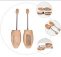 Shoe Tree Wooden Adjustable Shoe Supporter Spring Shoes Stretcher for Shoes Crease Protector. 