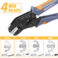 WOZOBUY 7CQK Crimping Tool Set Wire Crimper for Solar PV Connectors,Non-Insulated,DuPont,Ferrule Connectors-8 Inch Wire Stripper. 