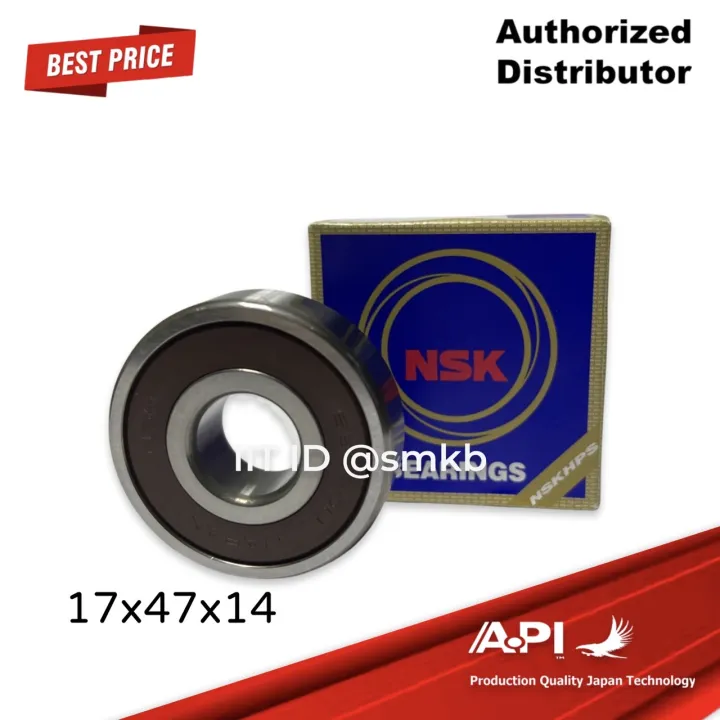 NSK Japan original rear wheel bearing in Yamaha Nmax 155 arm swing bearing 93306-303yrkpl5 17x47x14 mm.