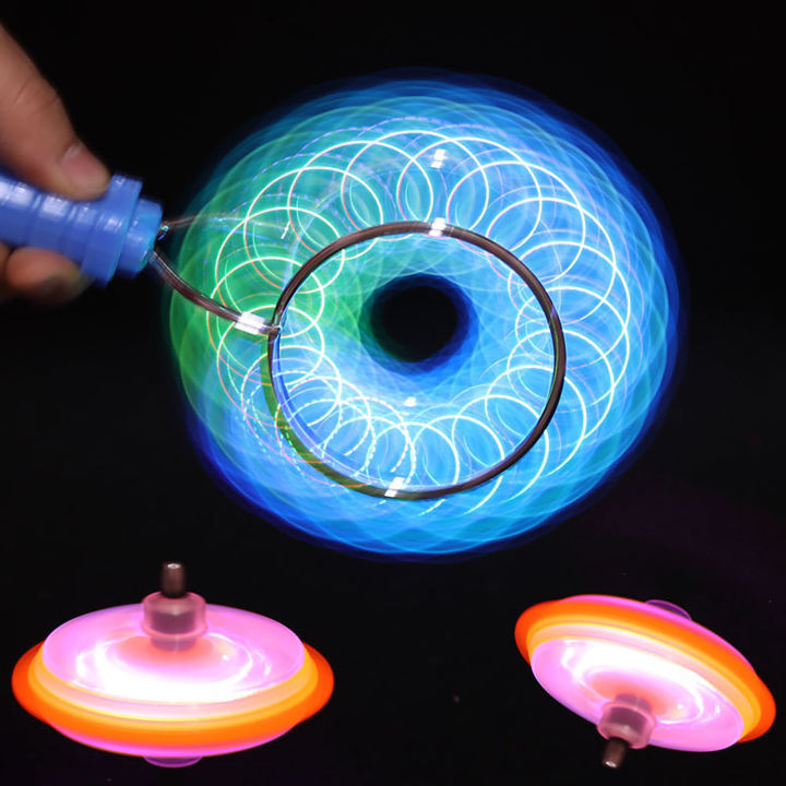 YoYo Led Light Flashing Spinning Fidget Gyro Wheel with Flashing Toy for Kids (Multicolor) (1)
