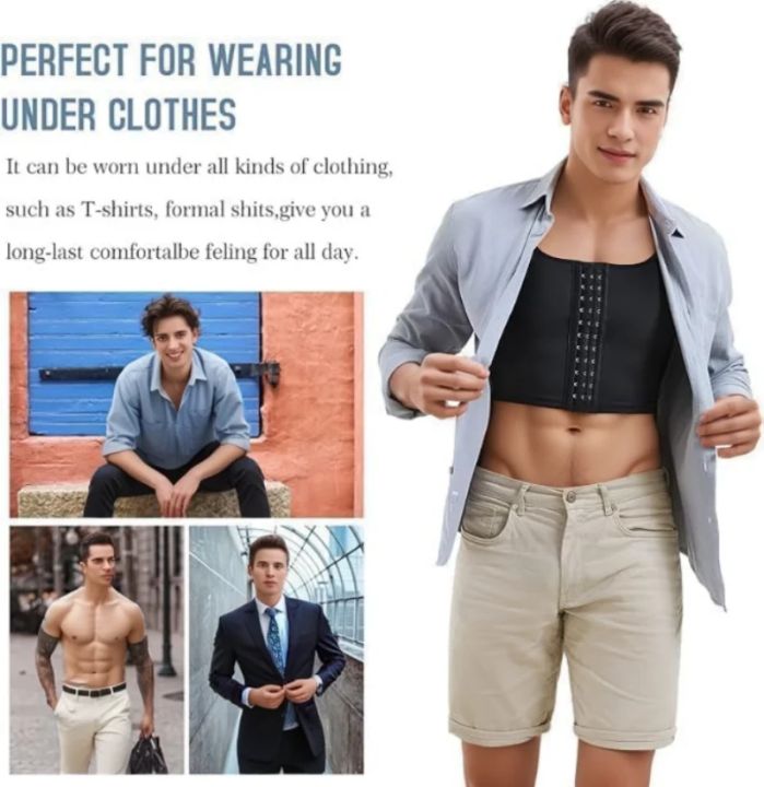 Men%20Compression%20Shirts%20for%20Men%20Shapewear%20Chest%20Abdomen%20Control%20Body%20Shaper%20Slimming%20Undershirt%20Workout%20Vest%20Tank%20Top%20-%20Image%204