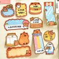 4pcs/lot Kapibala Sticky Note Combination Memo Notes Students' Alien Cute Portable Message Book Capybara N Times Writing Pads. 