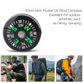 New 12Pcs 20mm Mini Pocket Oil Filled Compass Survival Compasses for Hiking Camping Outdoor Activities Accessory Multi Tools. 